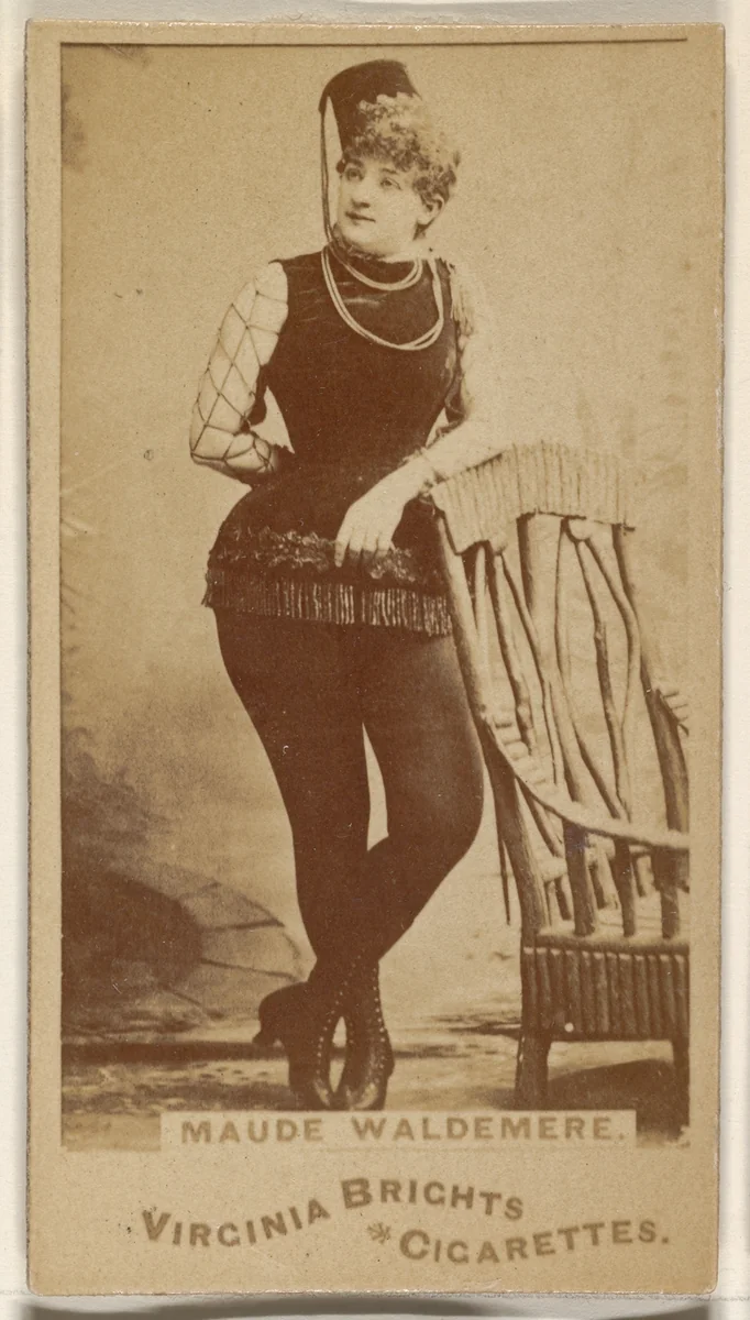 Maude Waldemere, from the Actors and Actresses series (N45, Type 1) for Virginia Brights Cigarettes by Allen & Ginter, photograph, 1885-1891