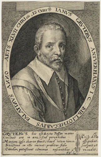 Jan Gruter by Crispijn van de Passe I, print, 1565-1637