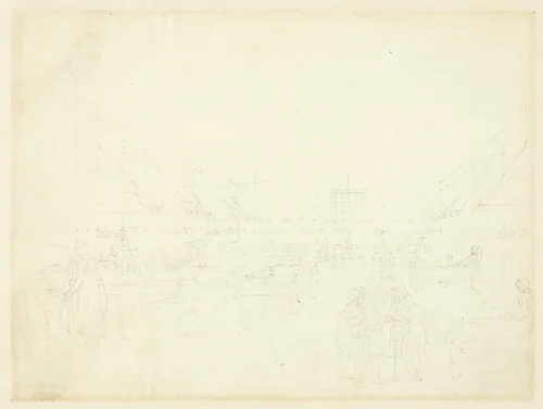 Study for Hospital, Middlesex, from Microcosm of London by Augustus Charles Pugin
Thomas Rowlandson, drawing, 1807-1808