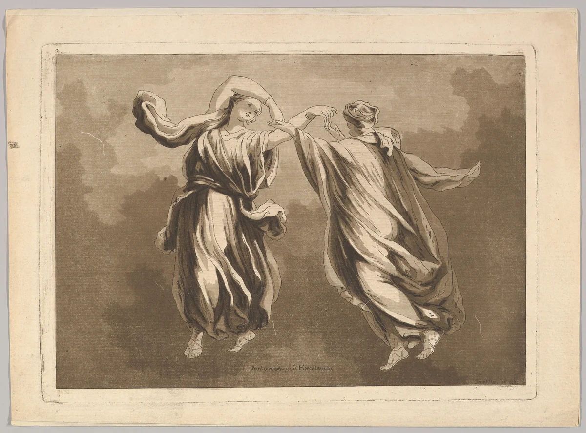 Fragments choisis dans les Peintures et les Tableaux les plus interessants des Palais et des Eglises d'Italie by Jean Claude Richard, print, 1740-1806