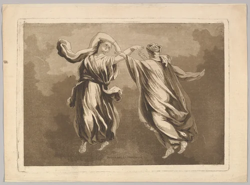 Fragments choisis dans les Peintures et les Tableaux les plus interessants des Palais et des Eglises d'Italie by Jean Claude Richard, print, 1740-1806