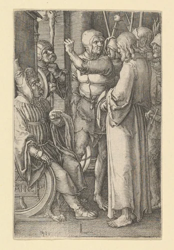 Christ Before Annas by Lucas van Leyden, print, 1521