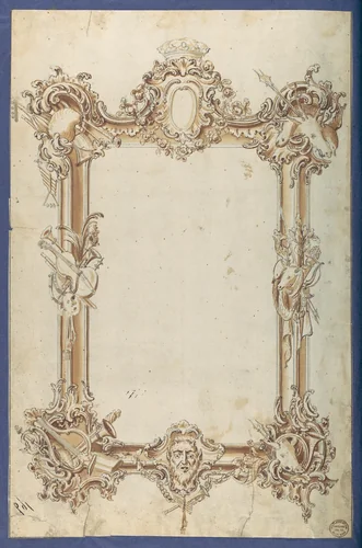 Picture Frame, in Chippendale Drawings, Vol. I by Thomas Chippendale, drawing, 1761