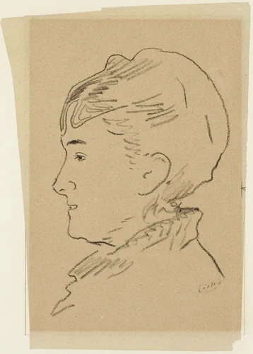 Mademoiselle Isabelle Lemonnier by Édouard Manet, drawing, 1852-1883