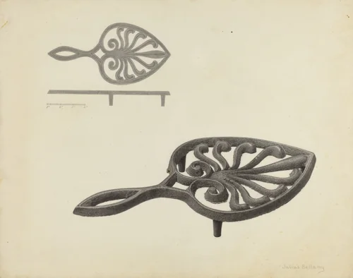 Flat Iron Holder by Julius Bellamy, index of american design, 1940
