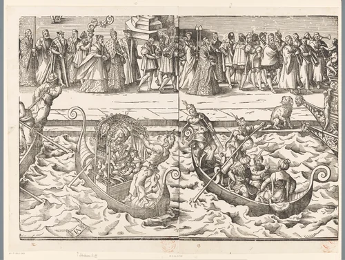 Festa della Sensa (negende gedeelte) by Jost Amman, print, 1679
