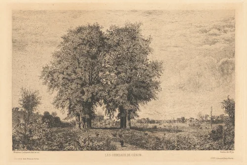Les Ormeaux de Cénon by Maxime Lalanne
François Liénard, print, 1871
