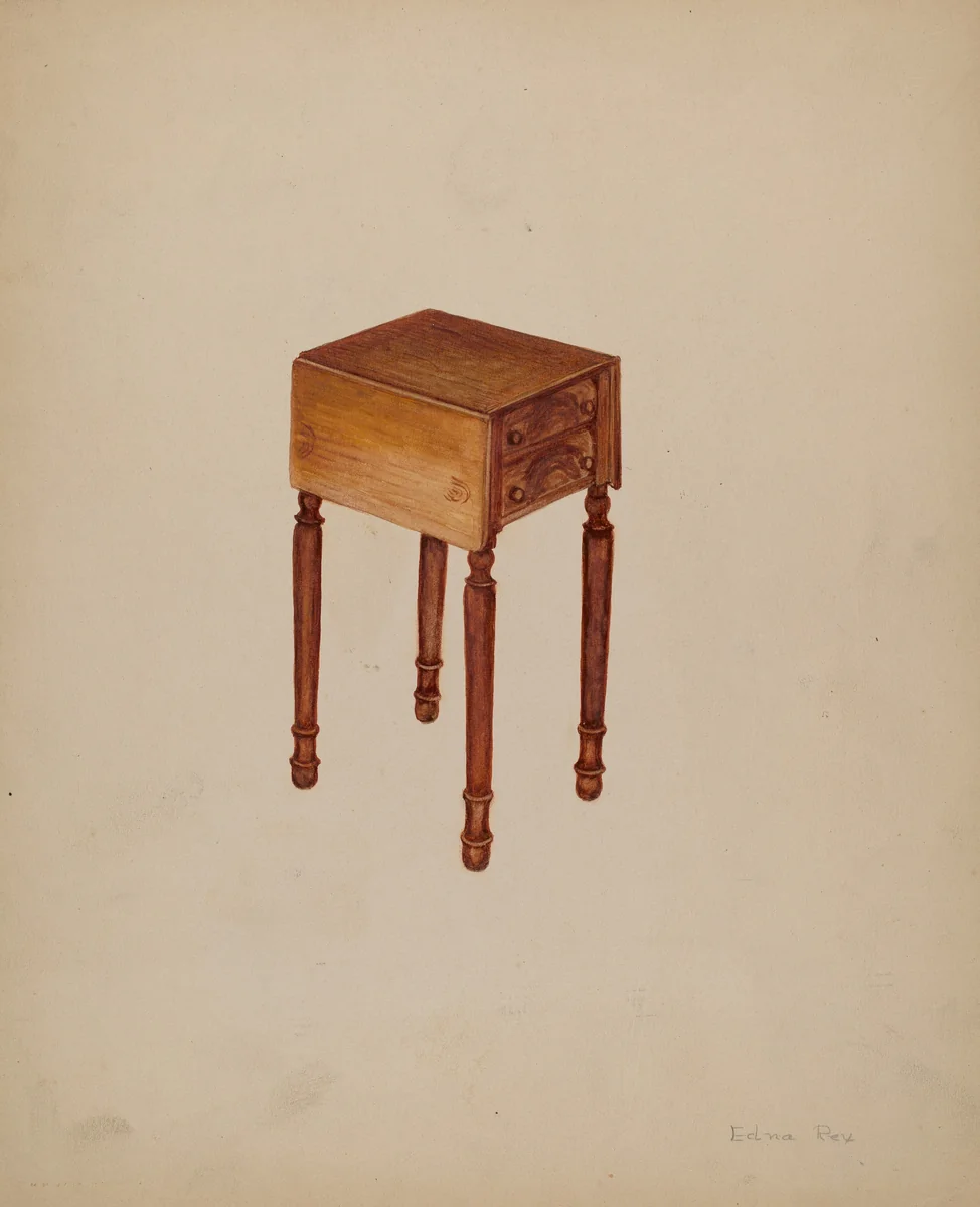 Sewing-table by Edna Crenshaw Rex, index of american design, 1935-1942