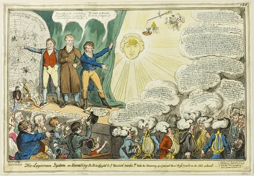 The Logierian System by George Cruikshank, print, 1818