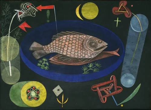Around the Fish by Paul Klee, painting, 1926