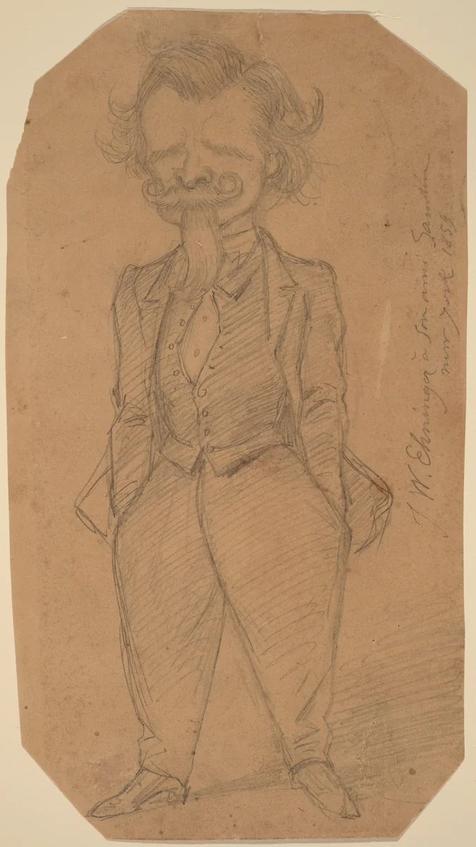 Self-Portrait by John Whetten Ehninger, drawing, 1859