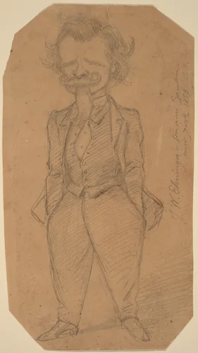 Self-Portrait by John Whetten Ehninger, drawing, 1859