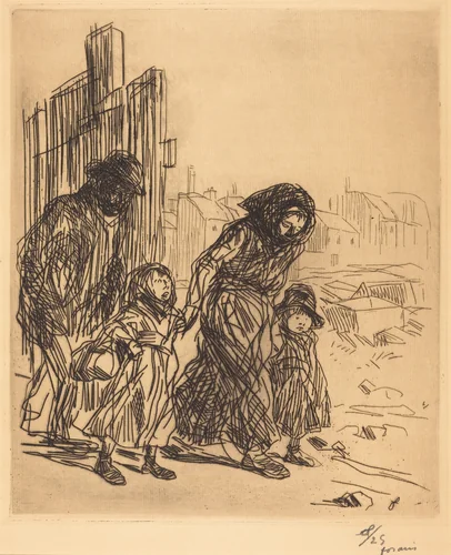 Après la saisie (After the Seizure) by Jean-Louis Forain, print, 1908