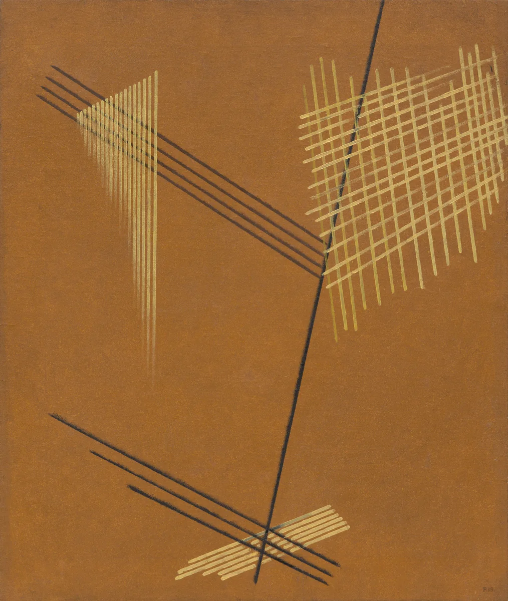 Non-Objective Painting by Aleksandr Rodchenko, painting, 1919