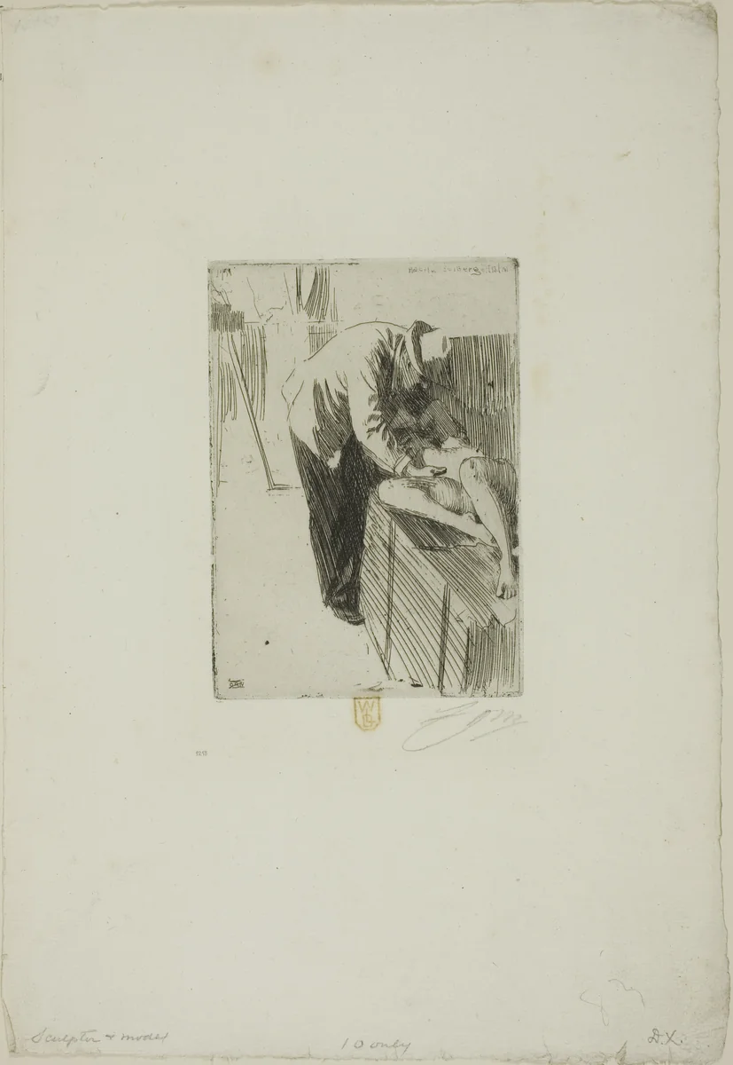 Per Hasselberg by Anders Zorn, print, 1891