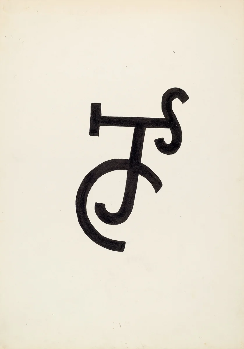 Cattle Brand by J. Henry Marley, index of american design, 1936