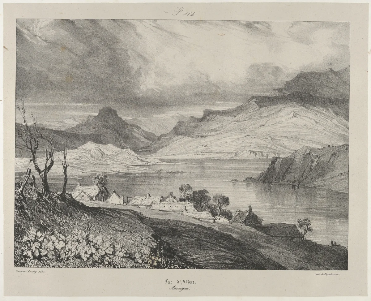 Aidat Lake by Eugène Isabey, print, 1831