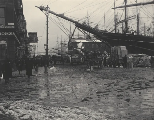 Coenties Slip by Alfred Stieglitz, photograph, 1893