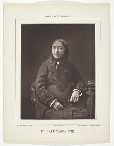 Mme. Pape-Carpantier by Nadar, photograph, 1853-1878