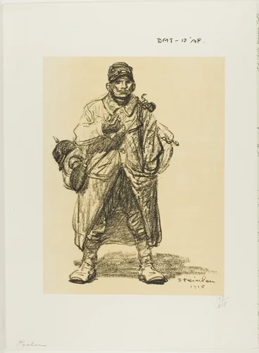 Infantryman by Théophile Alexandre Steinlen, print, 1915
