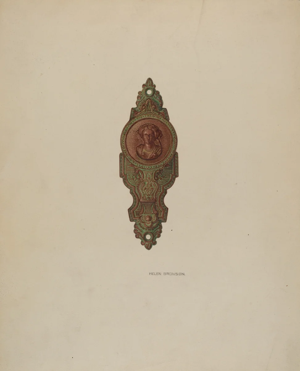 Drawer Pull by Helen Bronson, index of american design, 1941