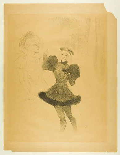 Lender and Lavallière, in Le Fils de L'Arétin by Henri de Toulouse-Lautrec, print, 1895