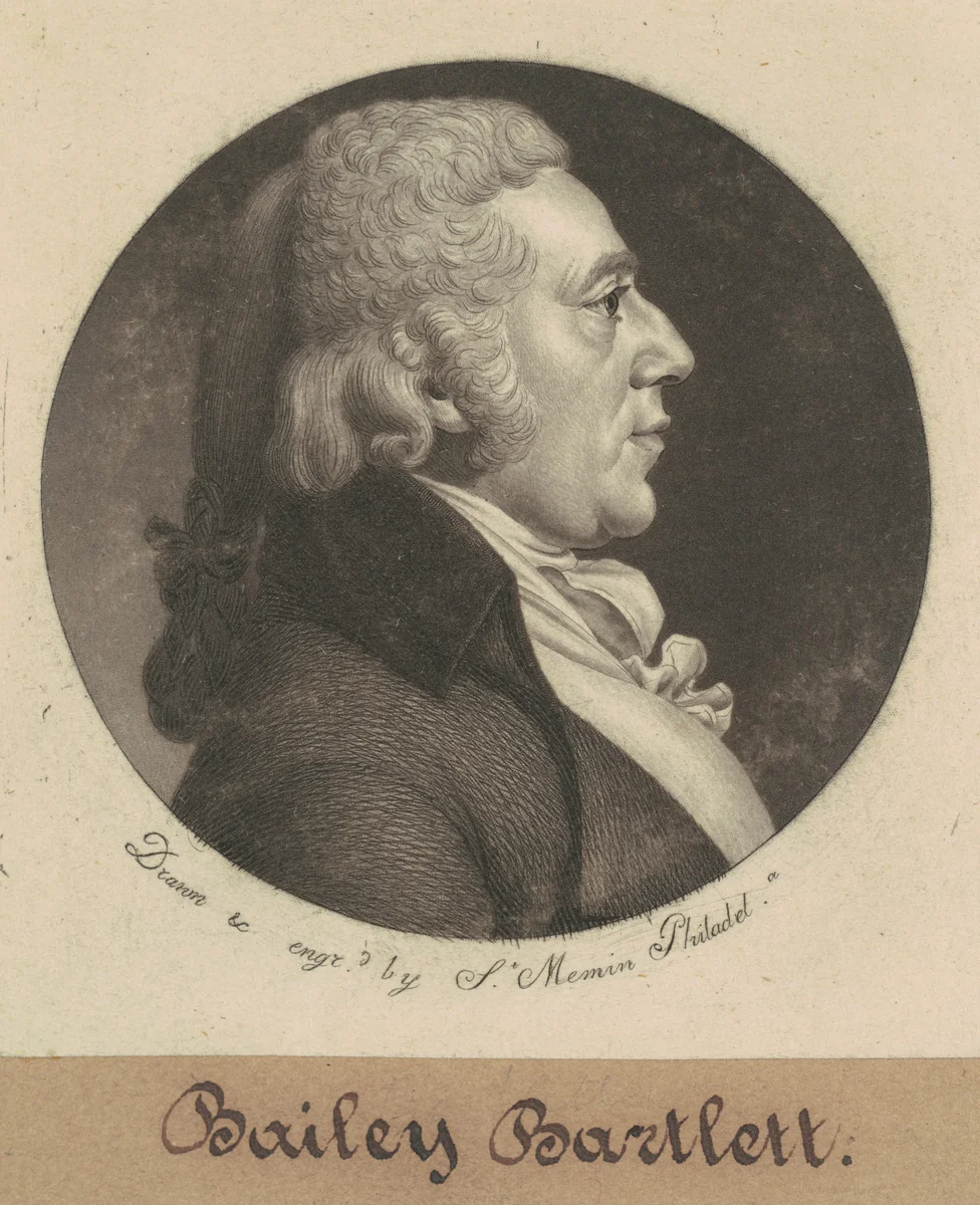 Bailey Bartlett by Charles B. J. Févret de Saint-Mémin, print, 1800