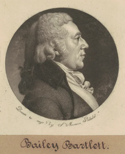 Bailey Bartlett by Charles B. J. Févret de Saint-Mémin, print, 1800