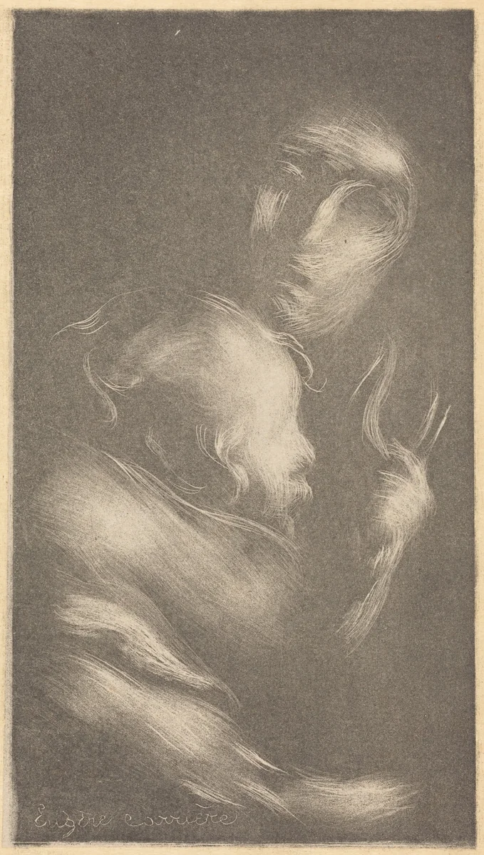Maternity by Eugène Carrière, print, 1849-1906
