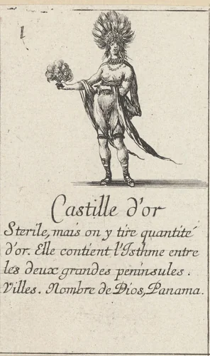 Vrouw uit Castilla de Oro by Stefano della Bella, print, 1620-1664