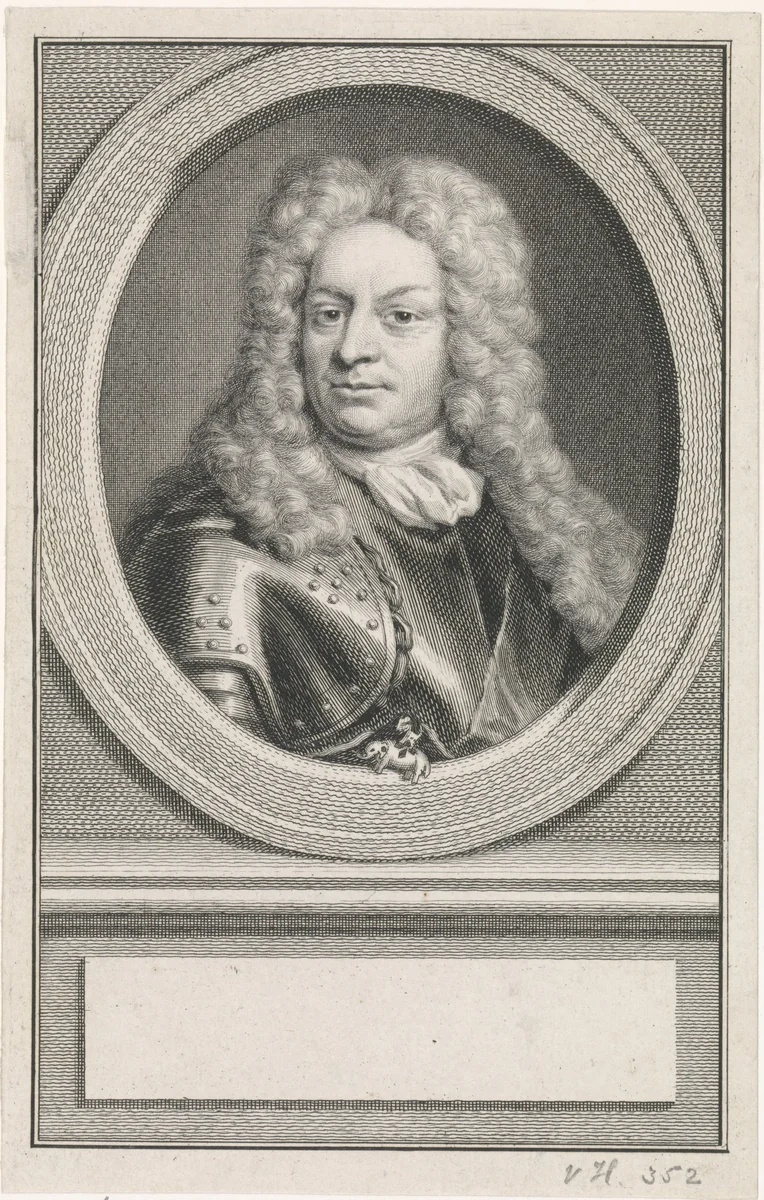 Portret van Godard van Reede by Jacob Houbraken, print, 1747-1759