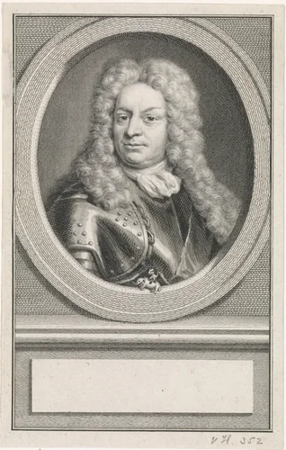 Portret van Godard van Reede by Jacob Houbraken, print, 1747-1759