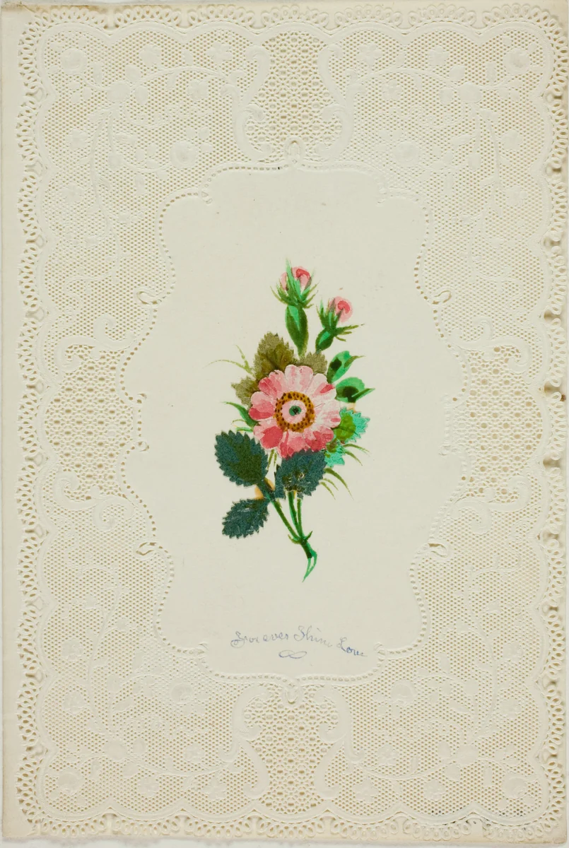 Forever Thine Love (valentine) by Unknown Artist, other, 1845-1855