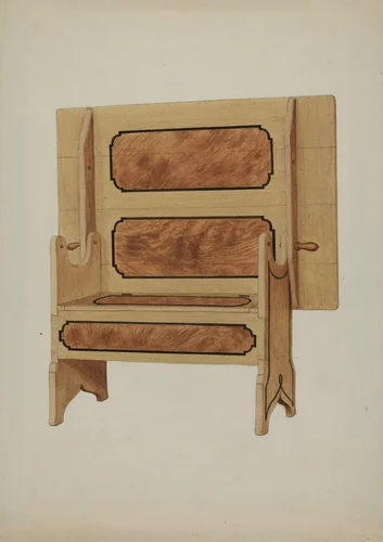 Pa. German Hutch Table by Rex F. Bush, index of american design, 1936