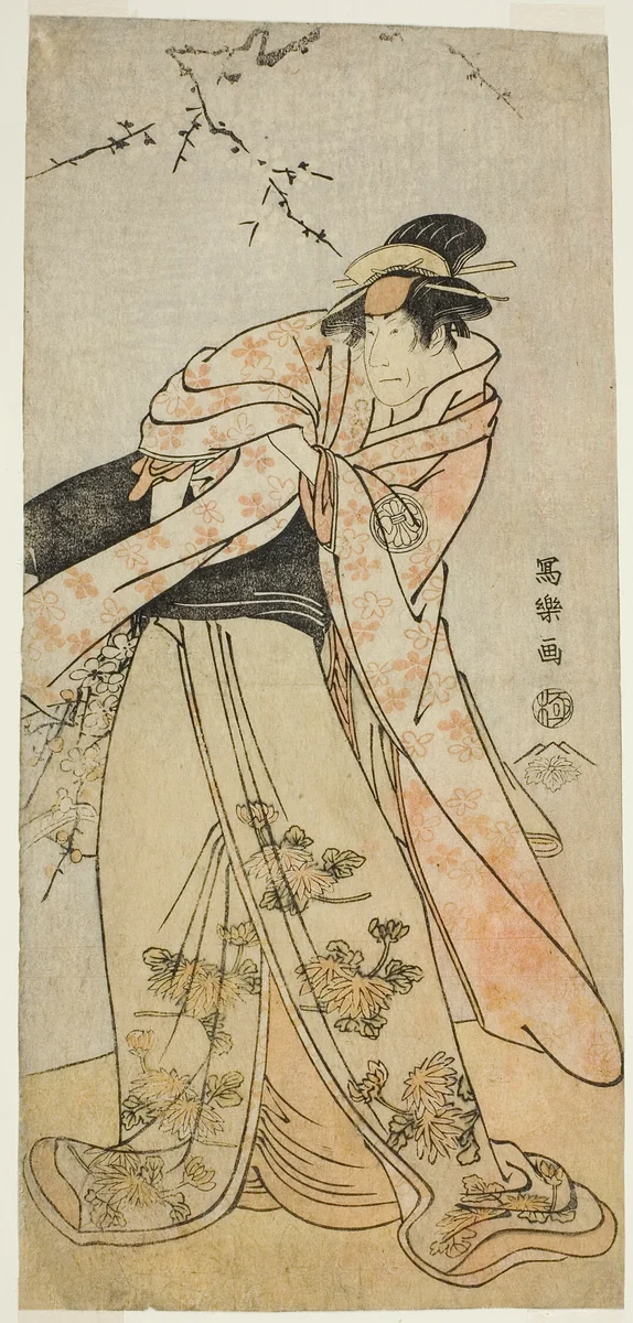 The Actor Segawa Kikunojo III as Shirabyoshi Hisakata of Miyako Kujo (Sandai-me Segawa Kikunojo no Miyako Kujo no Shirabyoshi Hisakata) by Toshusai Sharaku (東洲斎 写楽), print, 1789-1799