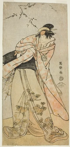 The Actor Segawa Kikunojo III as Shirabyoshi Hisakata of Miyako Kujo (Sandai-me Segawa Kikunojo no Miyako Kujo no Shirabyoshi Hisakata) by Toshusai Sharaku (東洲斎 写楽), print, 1789-1799