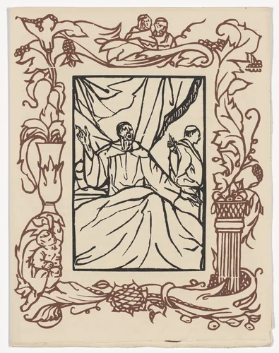 Plate (page 377) from Les Petites Fleurs de St. François (The Little Flowers of St. Francis) by Émile Bernard, illustrated book, 1928