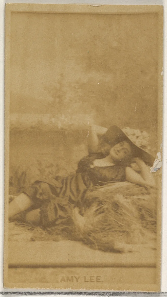 Amy Lee, from the Actors and Actresses series (N45, Type 8) for Virginia Brights Cigarettes by Allen & Ginter, photograph, 1885-1891