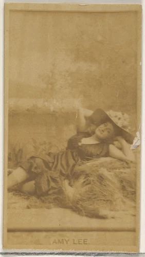 Amy Lee, from the Actors and Actresses series (N45, Type 8) for Virginia Brights Cigarettes by Allen & Ginter, photograph, 1885-1891