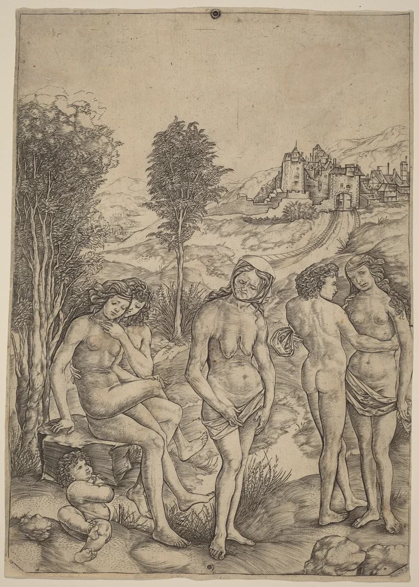 Allegory of Envy by Cristofano Robetta, print, 1462-1535