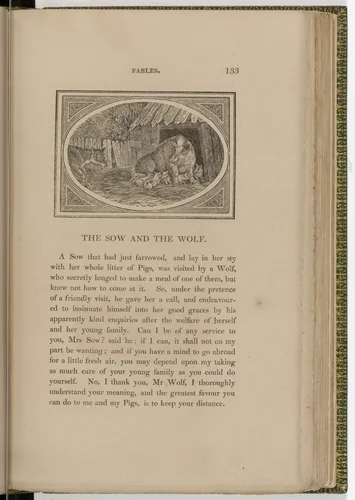Headpiece (page 133) from The Fables of Aesop by Thomas Bewick, illustrated book, 1818