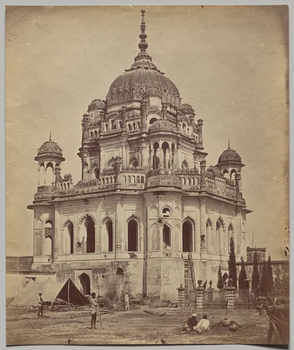 The Tomb of Saadat Ali in the Kaiserbagh Palace by Felice A. Beato, photograph, 1858