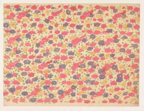 Strooipatroon van bloemen by anonymous, other, 1860-1930