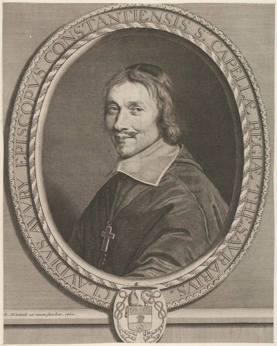 Claude Auvry by Robert Nanteuil, print, 1660