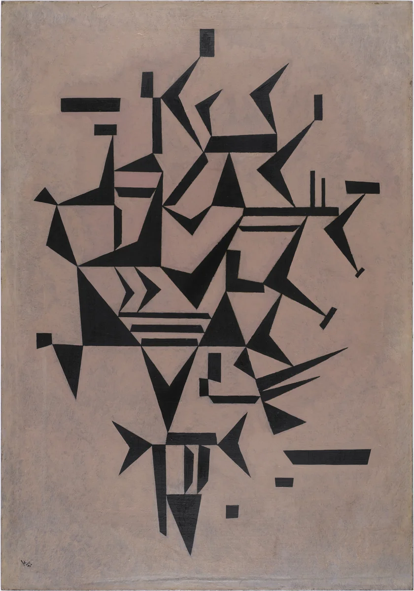 Lightly Touching [also known as "Lightly Touched"] (Leicht berührt) by Wassily Kandinsky, drawing, 1931