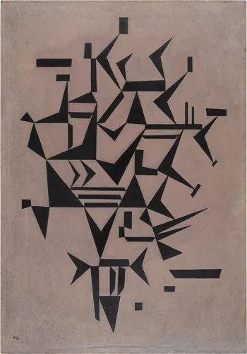 Lightly Touching [also known as "Lightly Touched"] (Leicht berührt) by Wassily Kandinsky, drawing, 1931