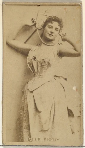 Mlle. Shery, from the Actors and Actresses series (N145-8) issued by Duke Sons & Co. to promote Duke Cigarettes by W. Duke, Sons & Co., photograph, 1890-1895