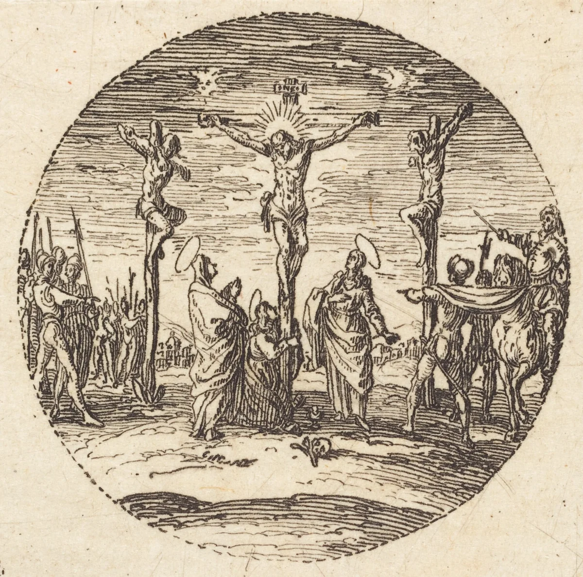 The Crucifixion by Jacques Callot, print, 1631
