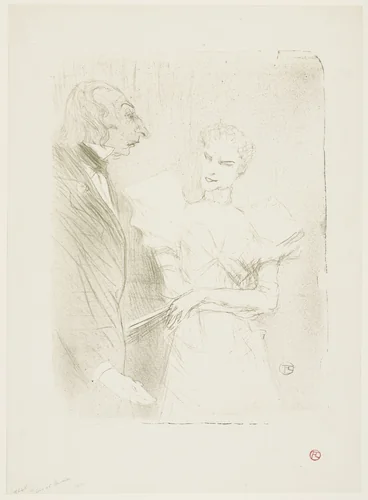 Brandès and Leloir in "Cabotins" (Brandès et Leloir, dans "Cabotins") by Henri de Toulouse-Lautrec, print, 1894