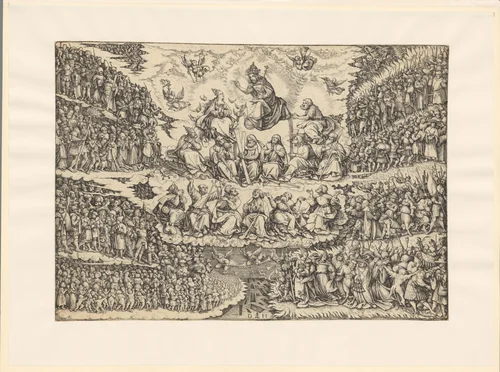 Laatste Oordeel by Unknown, print, 1515-1536